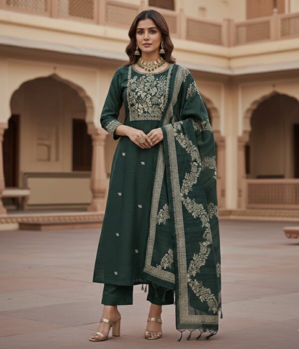 JAMDANI ✨  Wrapped in luxury with this gorgeous embroidered Jamdani suit perfectly paired with Embroidered  dupatta.