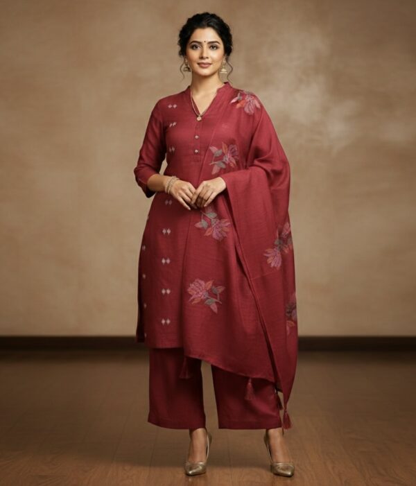 EMBROIDERED MONGA SILK✨  “Step into timeless elegance with this beautiful Embroidered Monga Silk suit set paired with a stunning Embroidered Monga Silk Dupatta”