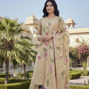 COTTON🌺  “Step into timeless elegance with this beautiful Cotton suit set paired with a stunning floral printed Cotton Dupatta”🌟  A perfect blend of luxury and style for any occasion.✨